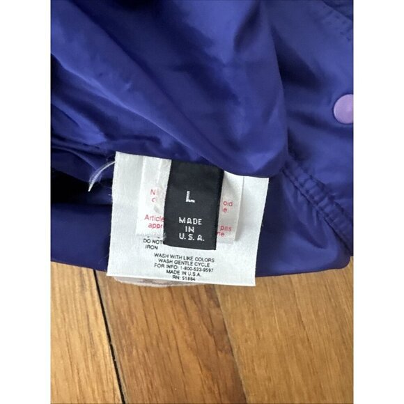 Vintage 90s Patagonia Glissade Reversible Synchilla Jacket Purple/ Green Size L - Picture 6 of 7